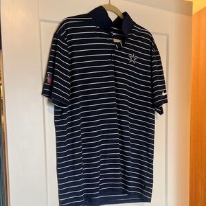 Nike Men's Dark Blue Striped Polo